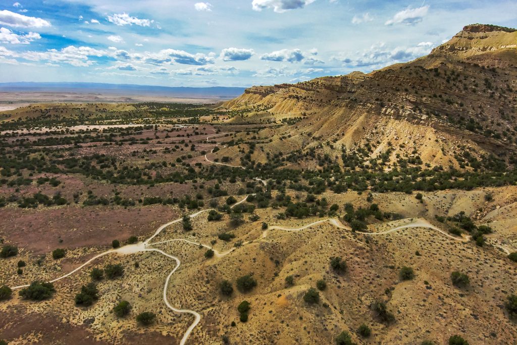 A picture of the landscape at 18 Road.