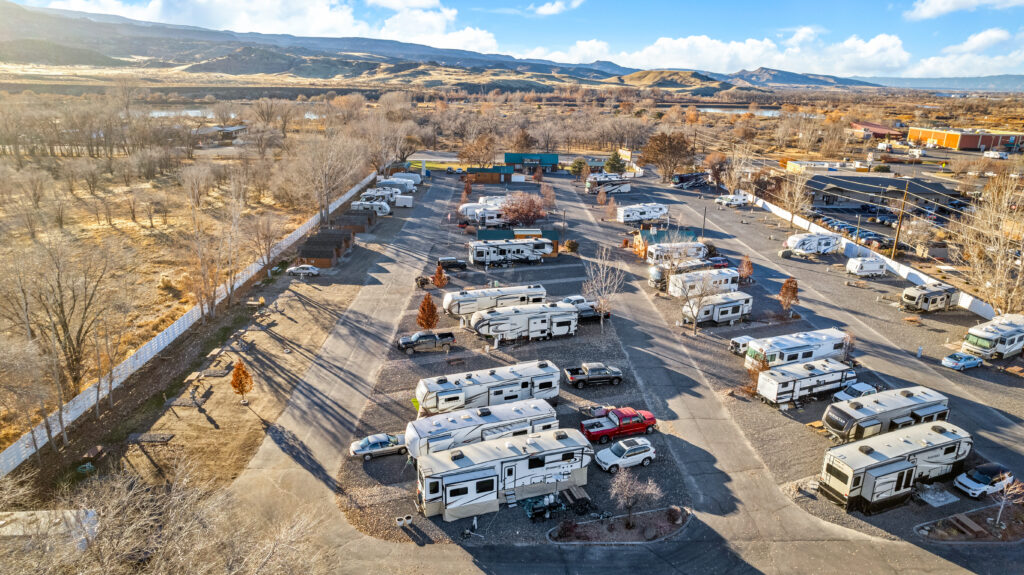 ariel view of rv park
