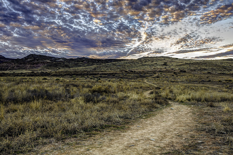 A photo of Opal Hill close to sunset.