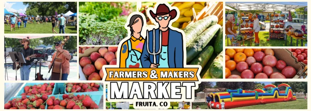 The Fruita Farmer's Market poster advertising the event.