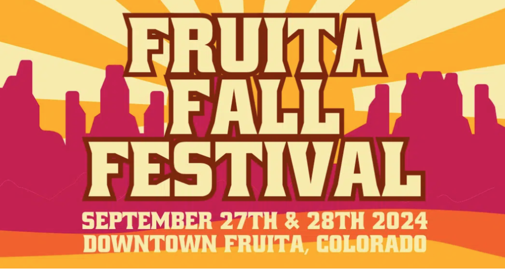 A poser with bright colors that reads, Fruita Fall Festival"