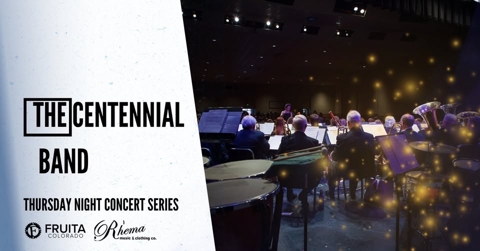 A photo of an orchestra playing with their backs turned to the camera.